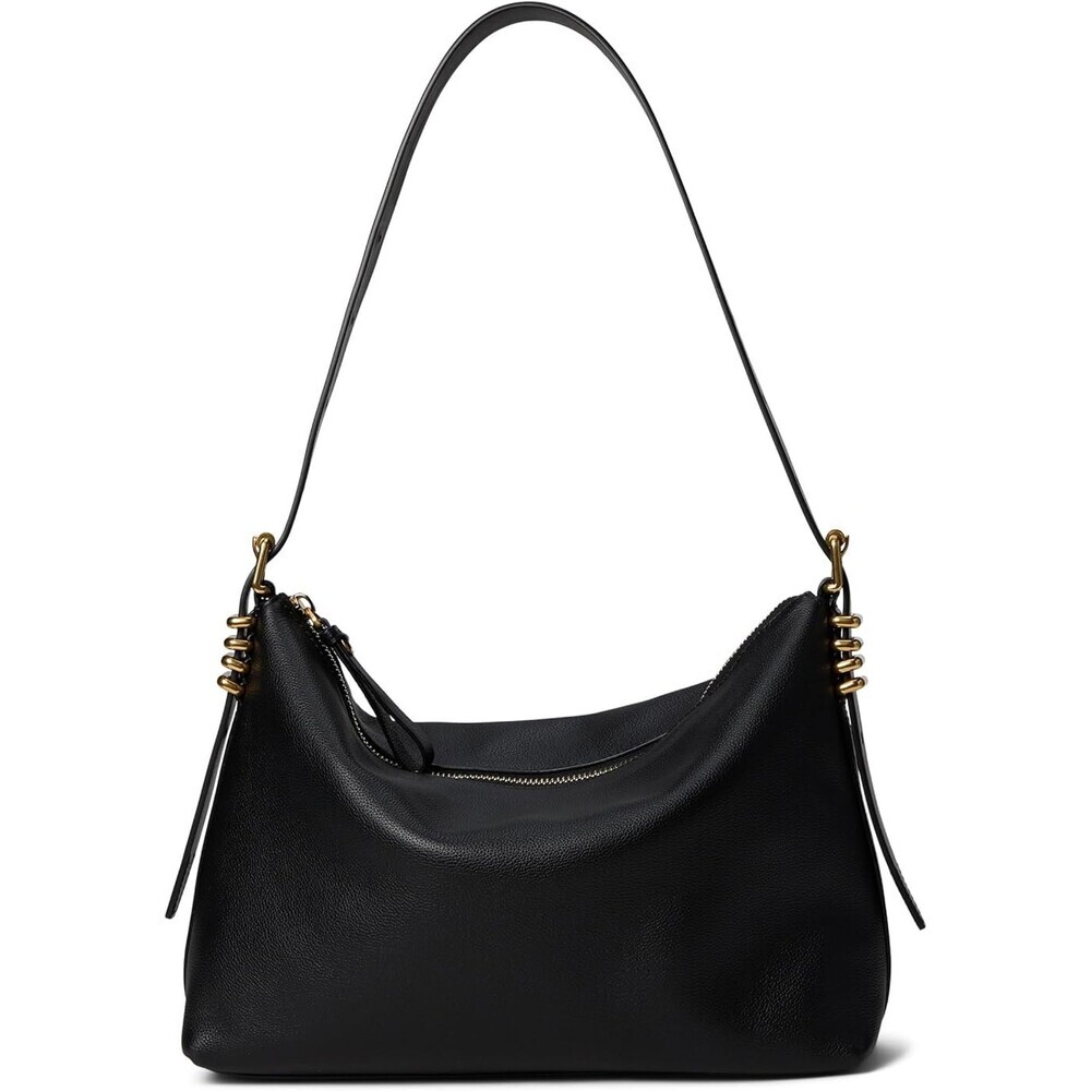 Rebecca Minkoff Buckle Up Shoulder Bag Womens OS Black Leather Adjustable RED424